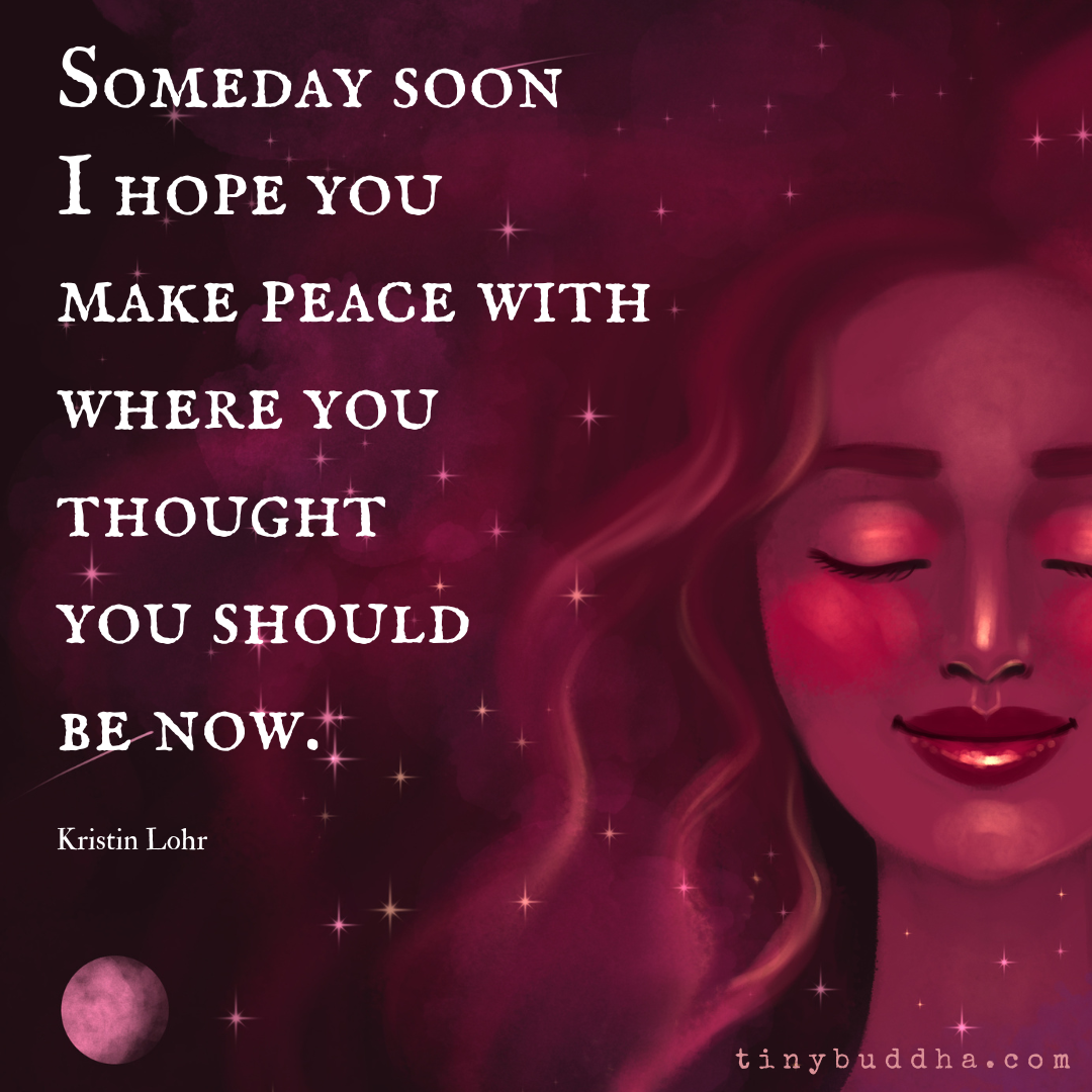 Where You Thought You Should Be Now