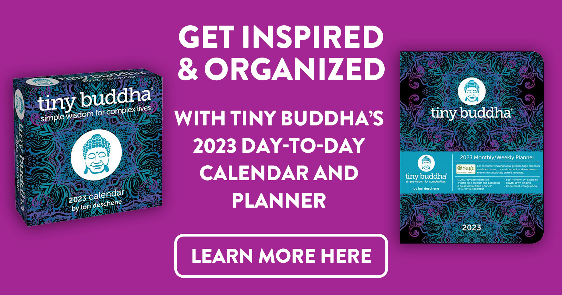 Tiny Buddha’s 2023 Day-to-Day Calendar & Planner – Pre-Order Now