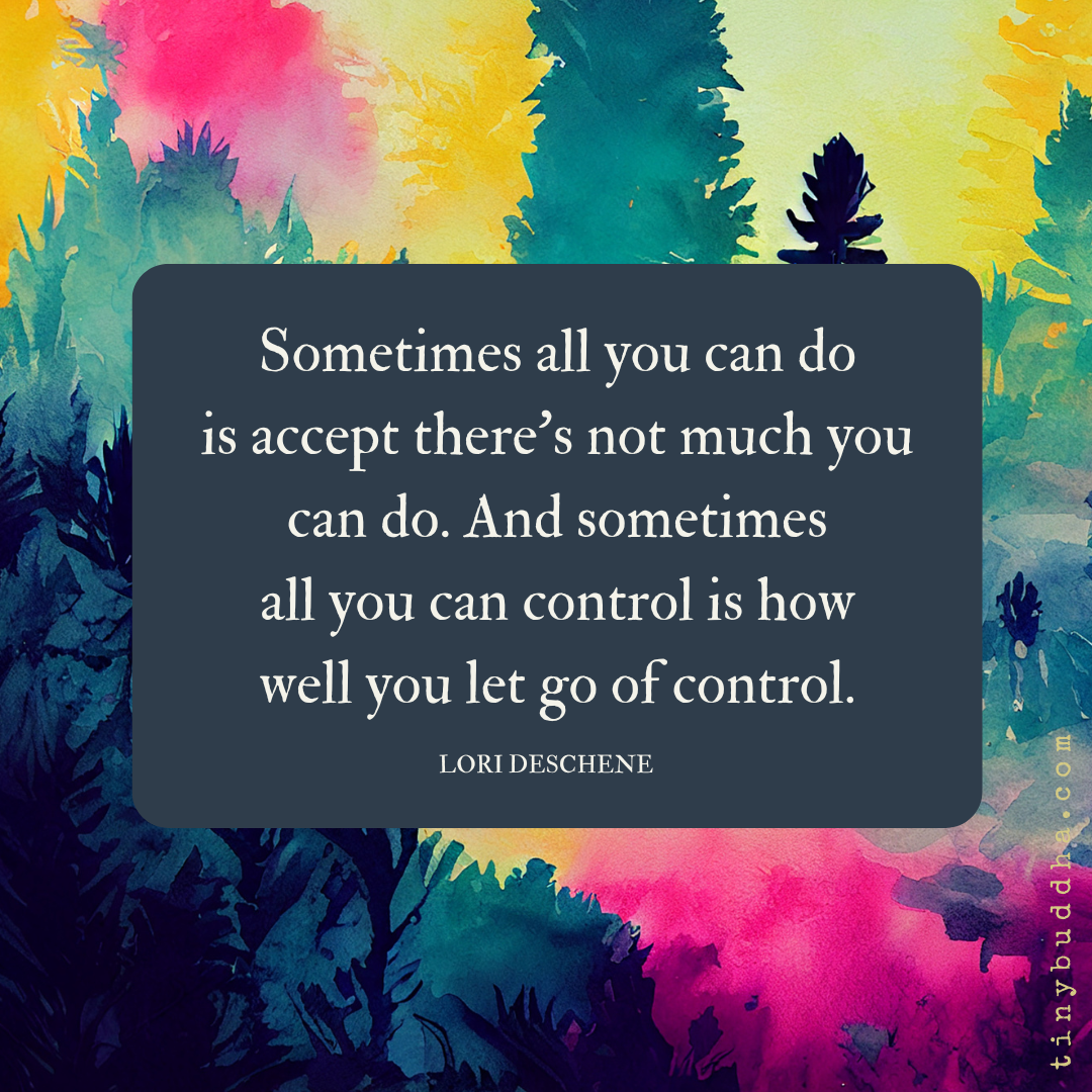 The Only Thing You Can Control