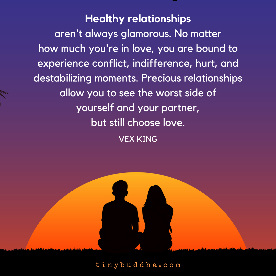 Healthy Relationships Aren’t Always Glamorous