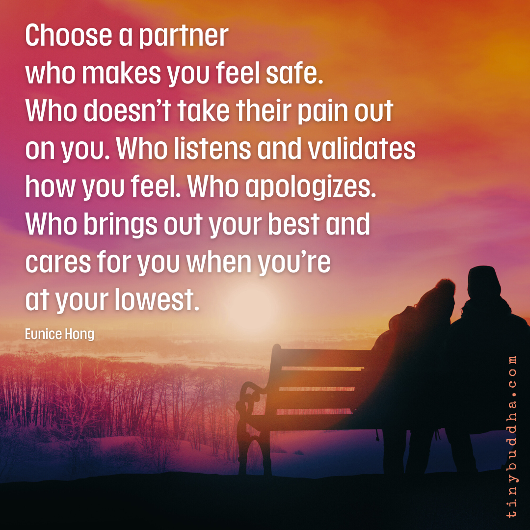 Choose a Partner Who Makes You Feel Safe