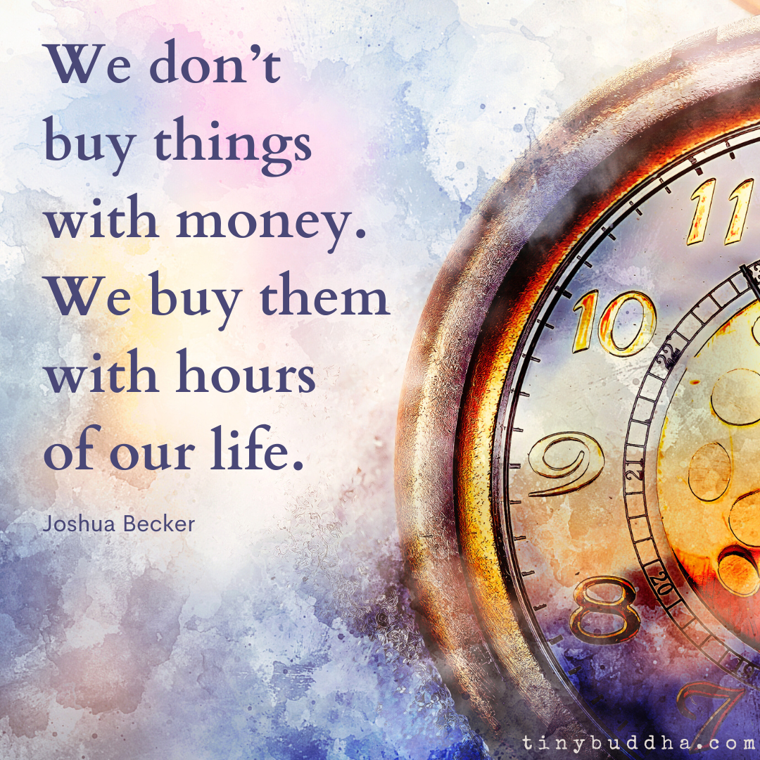 We Don’t Buy Things with Money