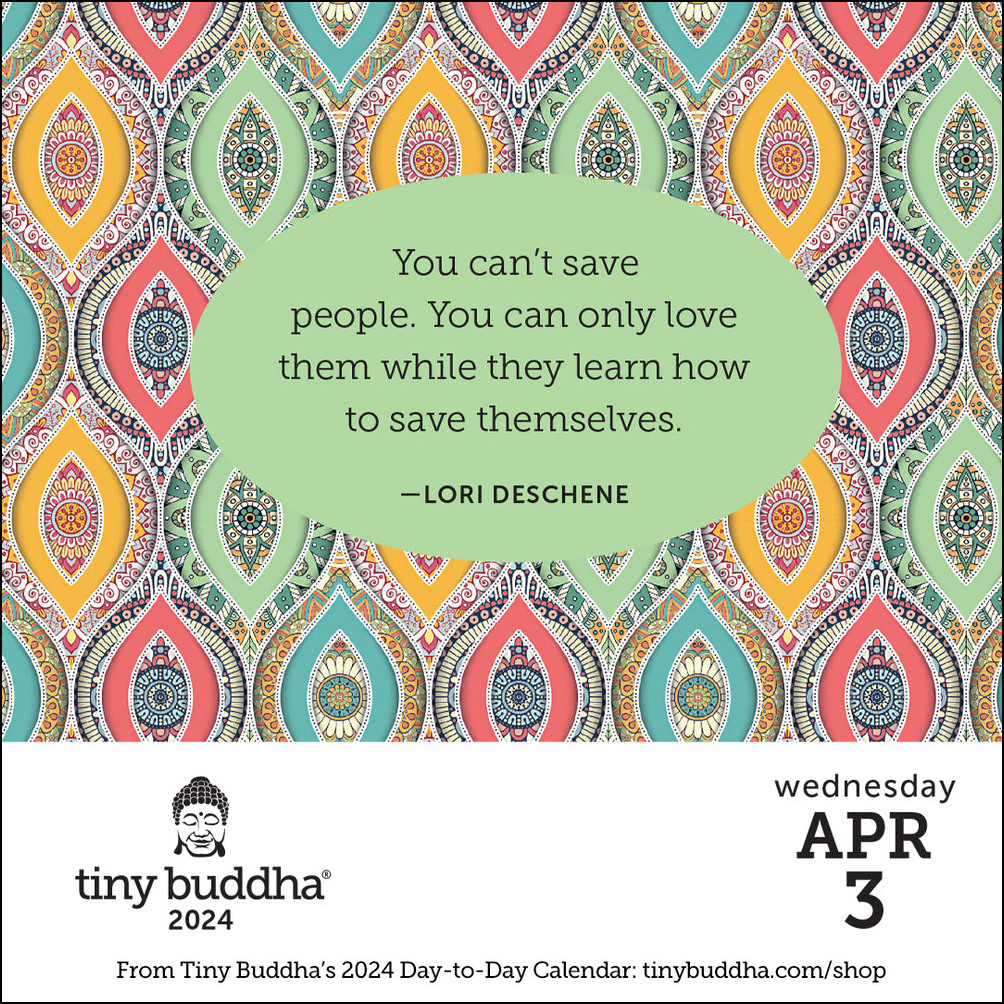 You Can’t Save People