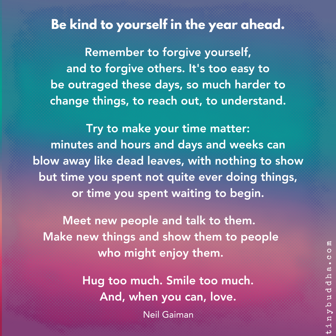 Be Kind to Yourself in the Year Ahead