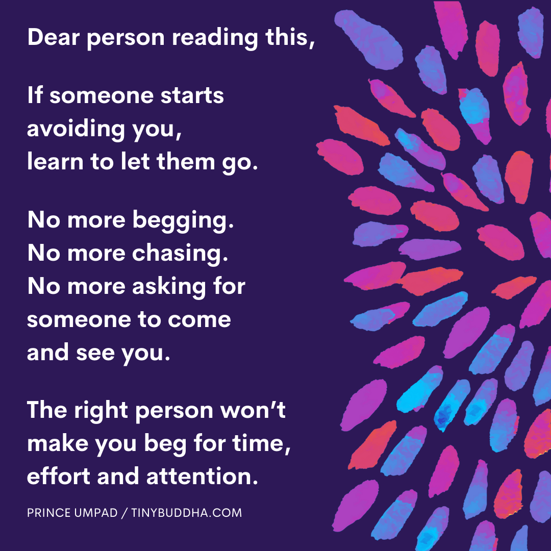 If Someone Starts Avoiding You