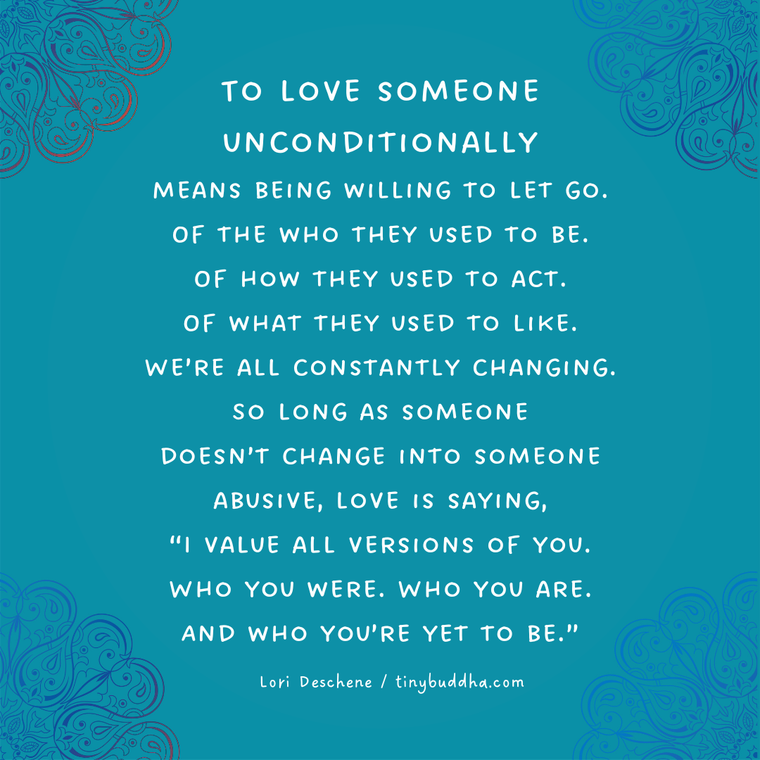 To Love Someone Unconditionally