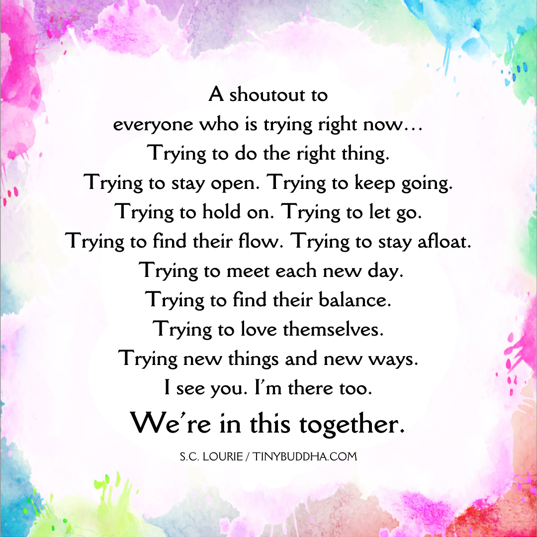 A Shoutout to everyone Who’s Trying Right Now