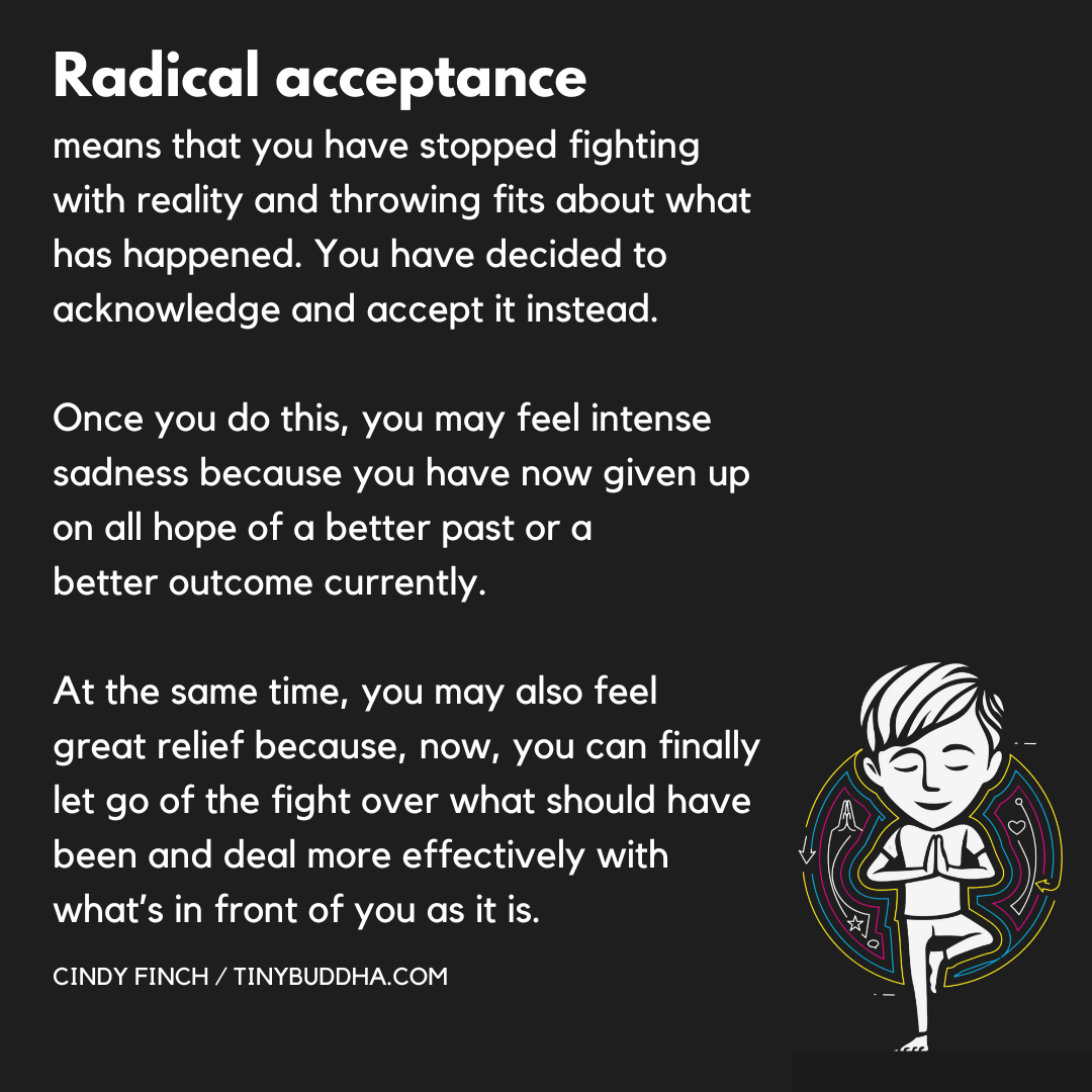 Radical Acceptance Means…