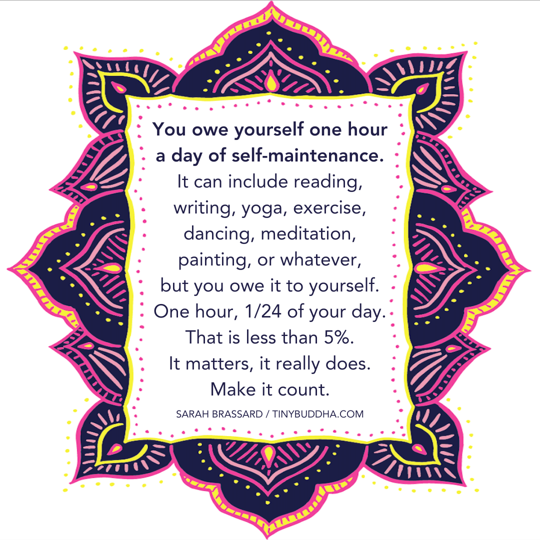You Owe Yourself One Hour a Day of Self-Maintenance