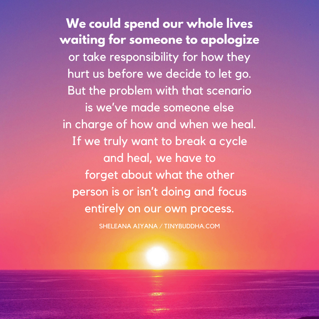 If We Truly Want to Break a Cycle and Heal