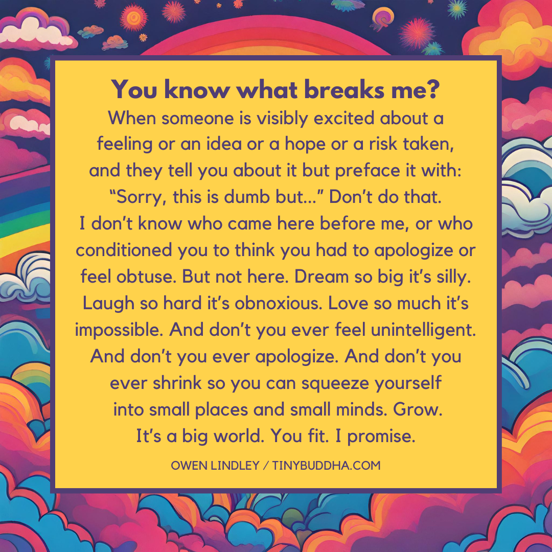 You Know What Breaks Me?