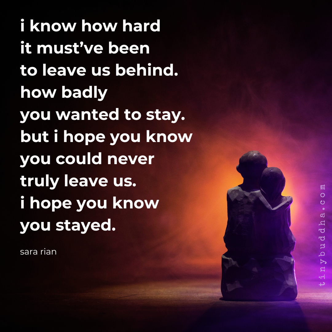 I Hope You Know You Stayed