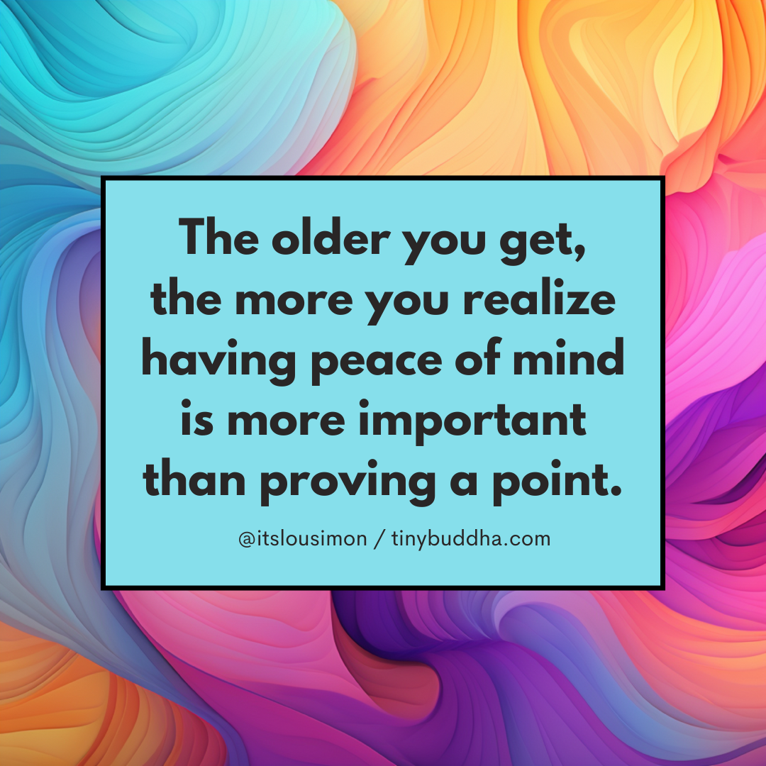 Peace of Mind Is More Important