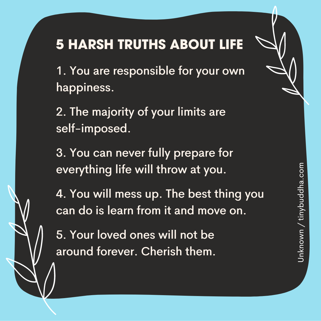 5 Harsh Truths About Life