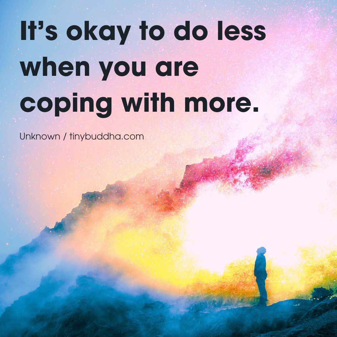 It’s Okay to Do Less