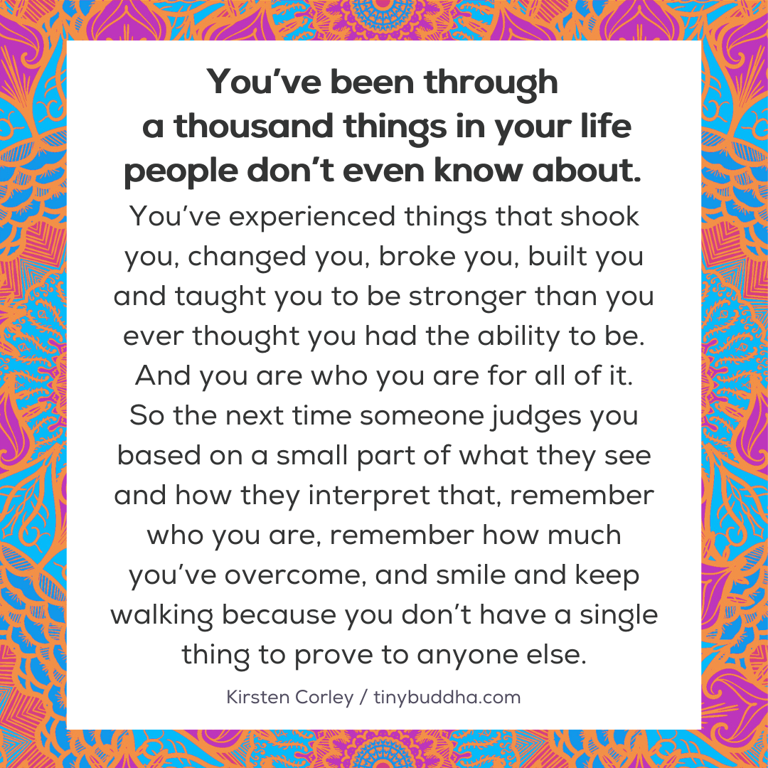 You Don’t Have a Single Thing to Prove