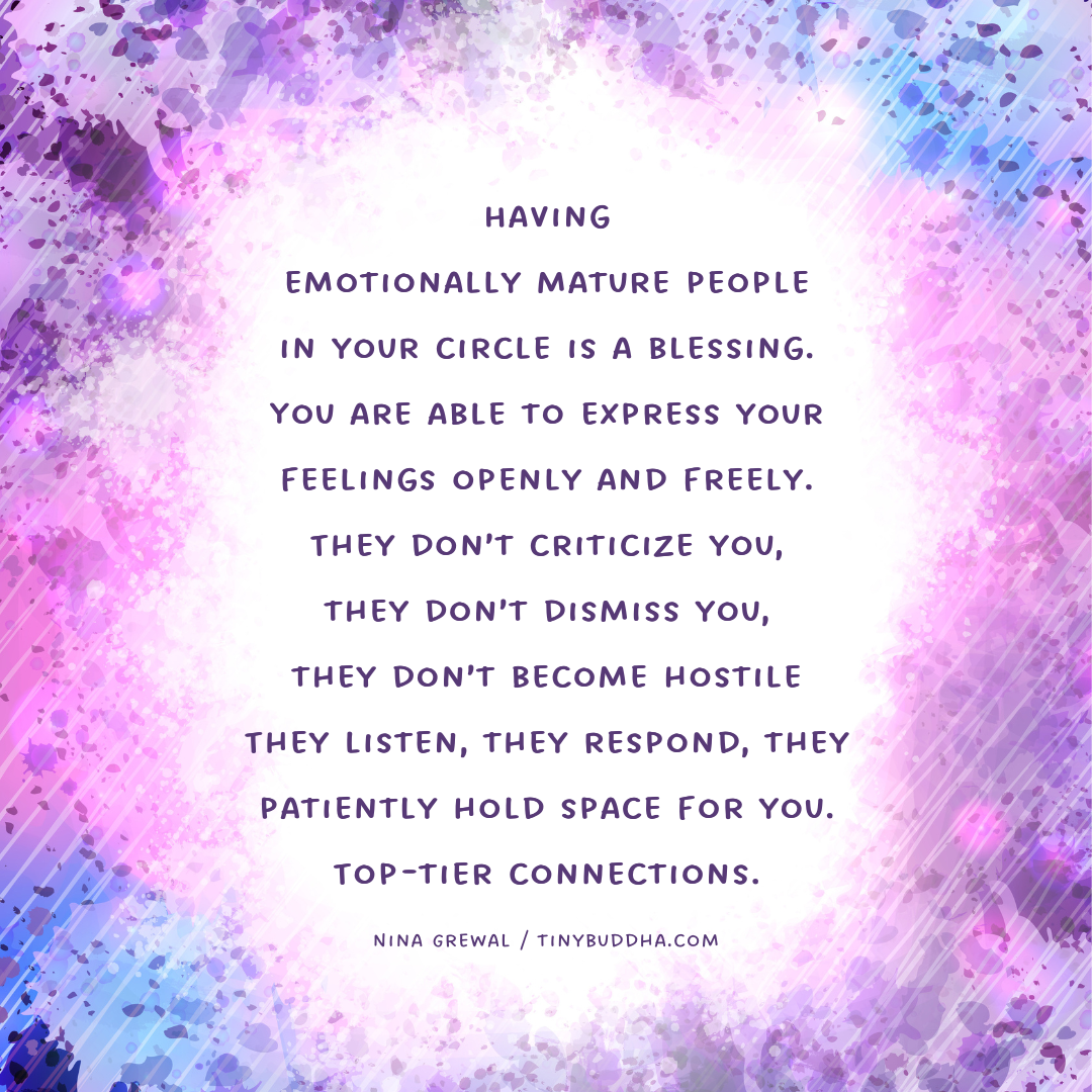 Emotionally Mature People