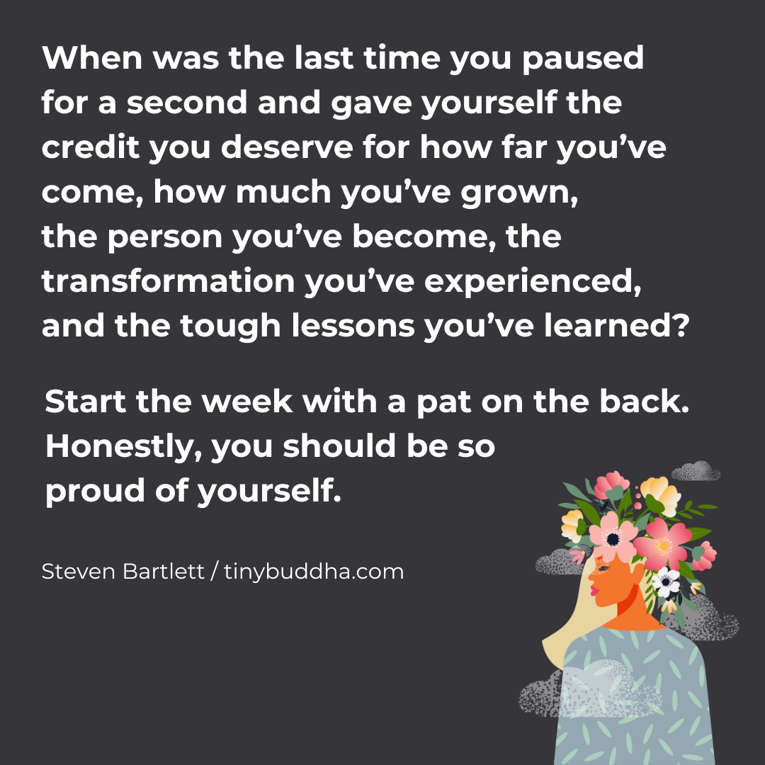 You Should Be So Proud of Yourself