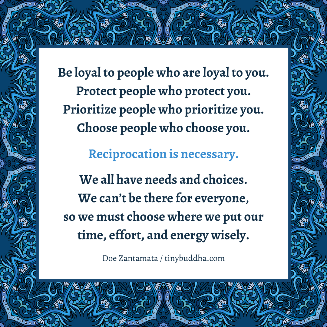 Reciprocation Is Necessary