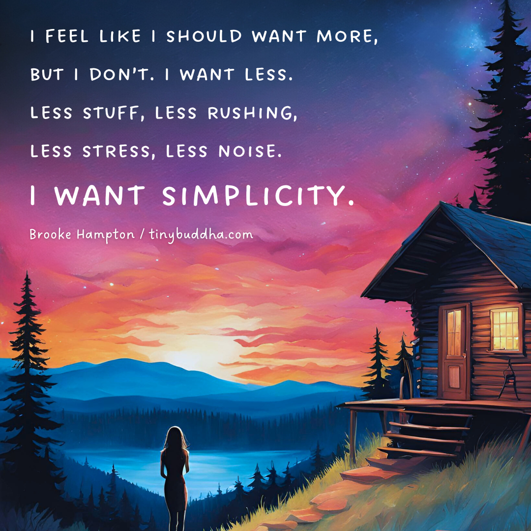 I Want Simplicity