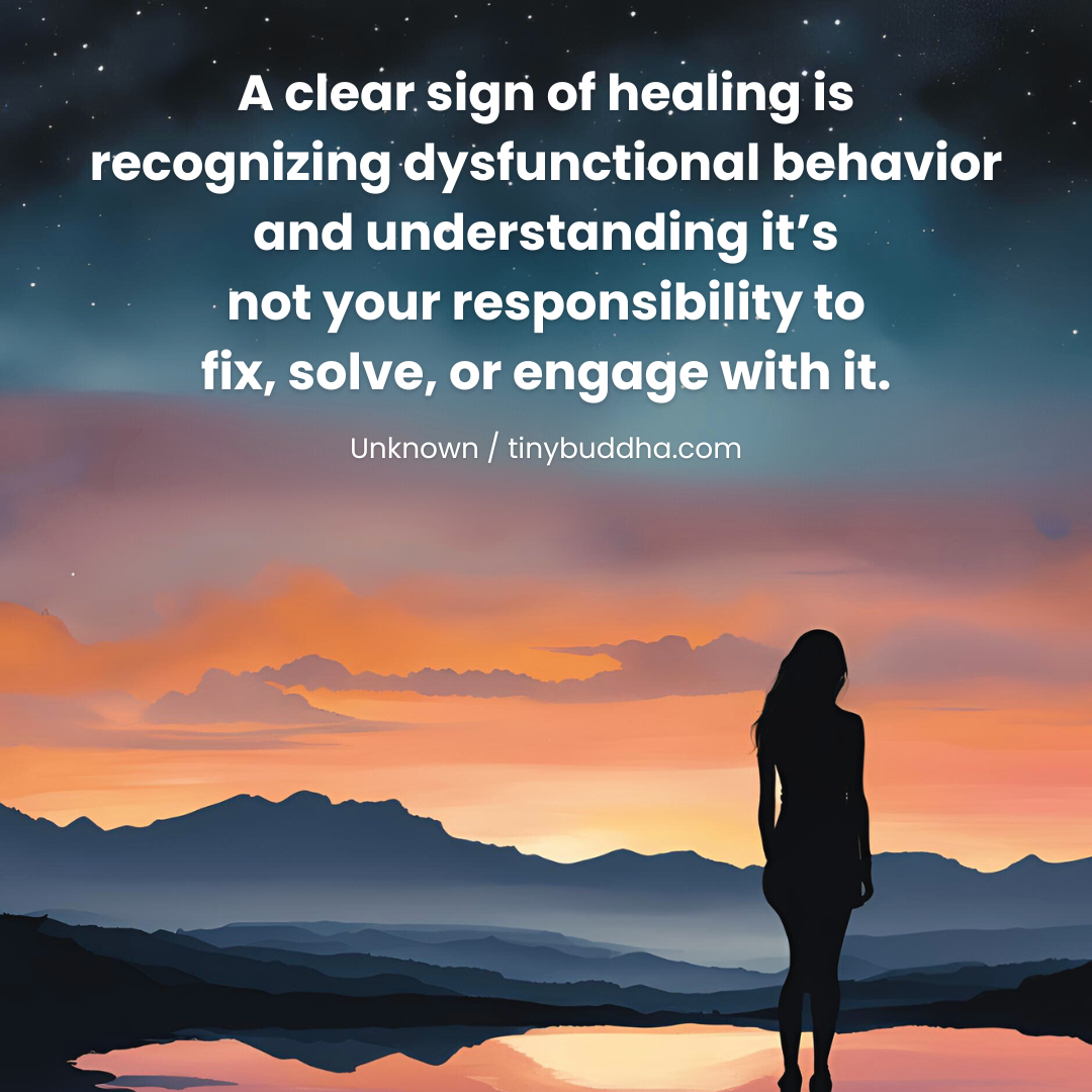 A Clear Sign of Healing