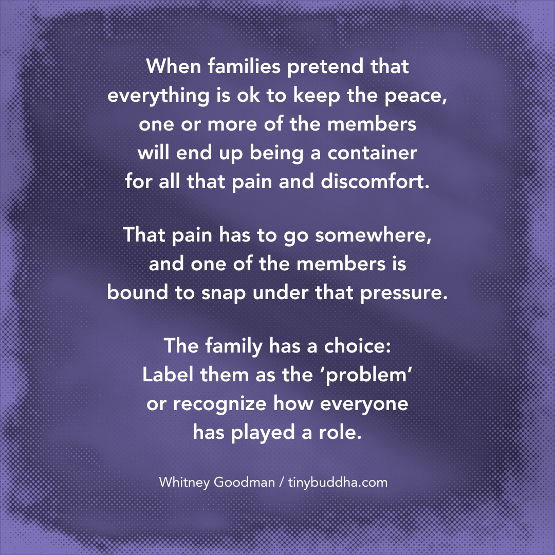 When Families Pretend That Everything Is Okay