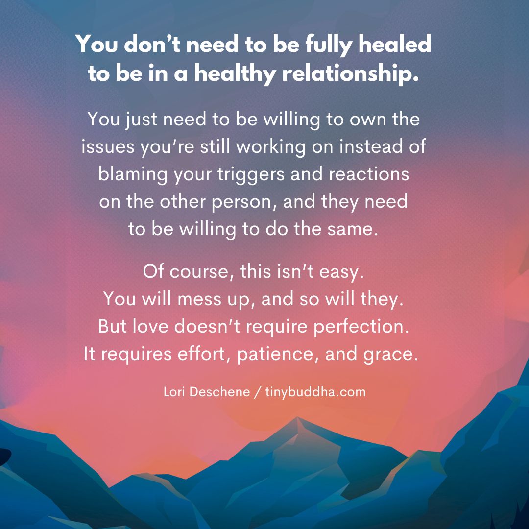 You Don’t Need to Be Fully Healed