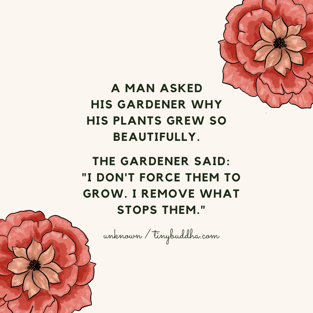 I Don’t Force Them to Grow