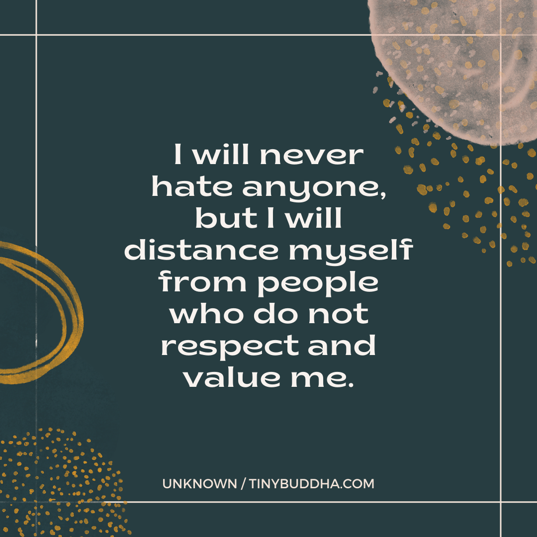 I Will Never Hate Anyone
