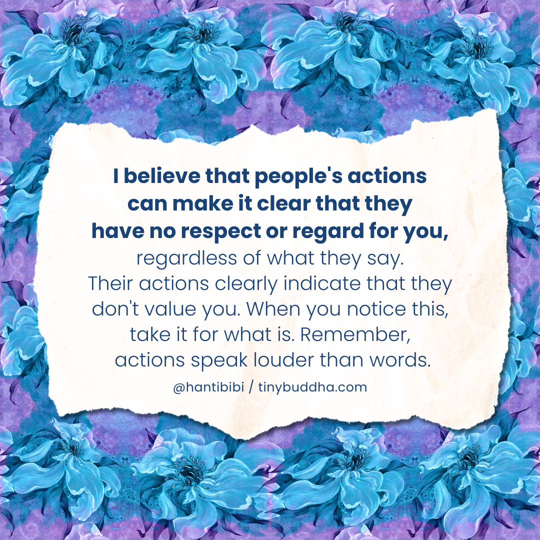 Actions Speak Louder Than Words