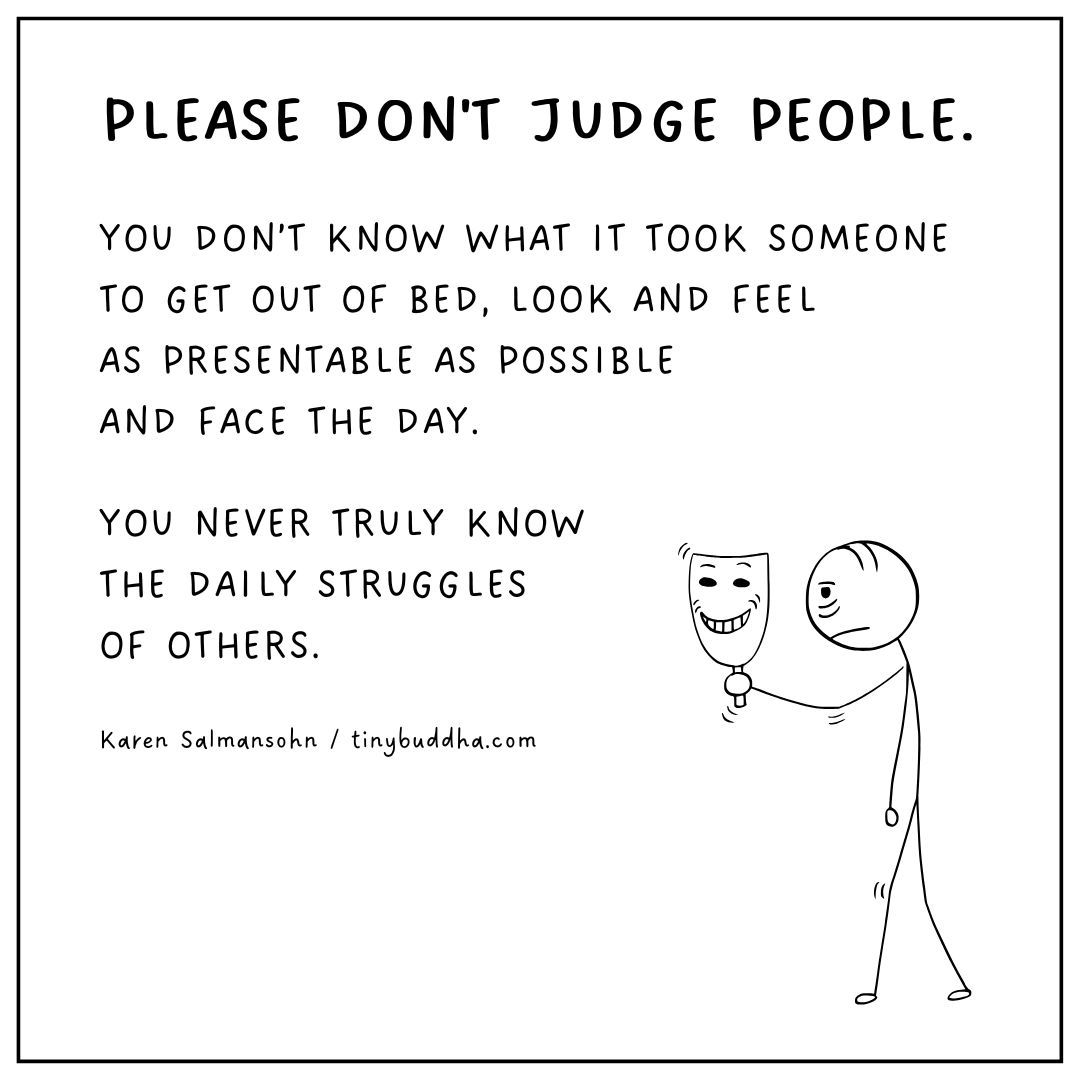 Please Don’t Judge People
