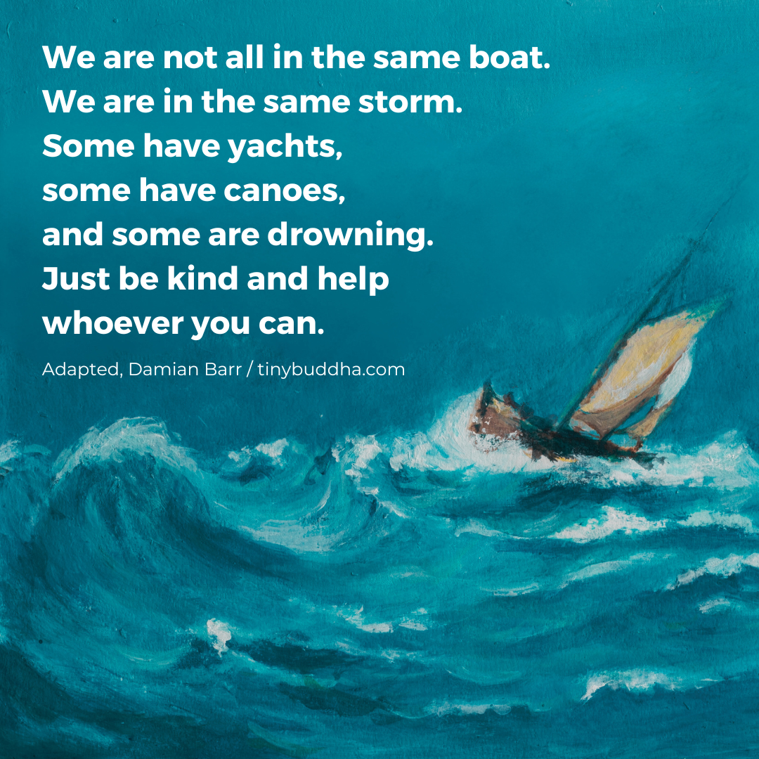 We’re Not All in the Same Boat