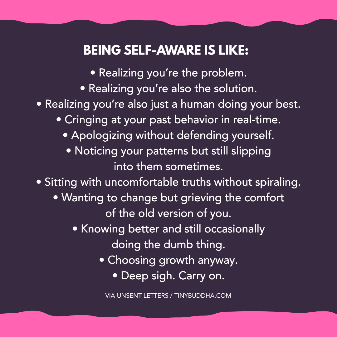 Self-Awareness Is Like