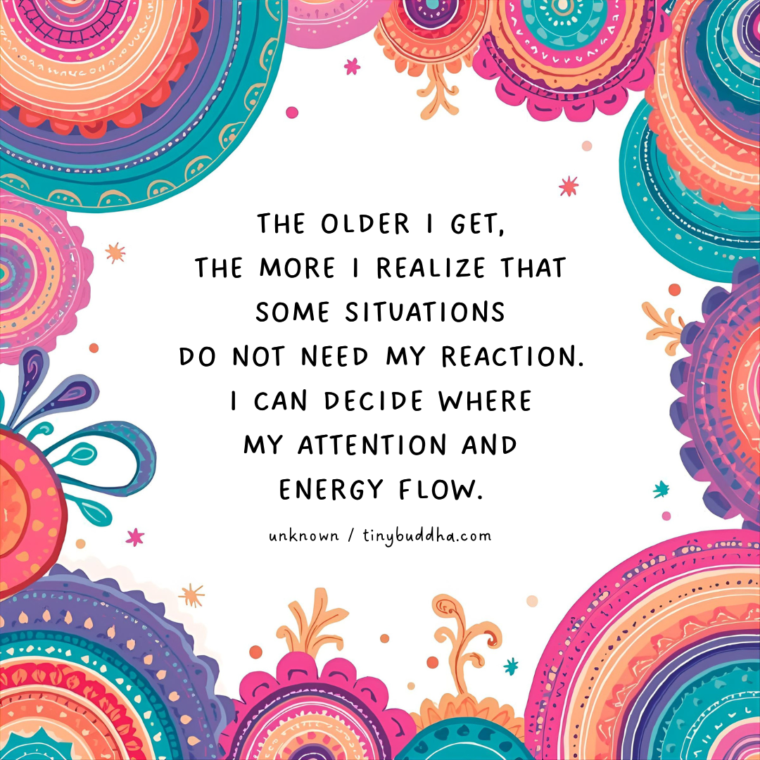 Some Situations Do Not Need My Reaction