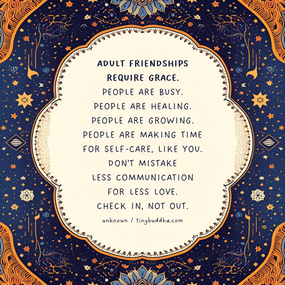 Adult Friendships Require Grace