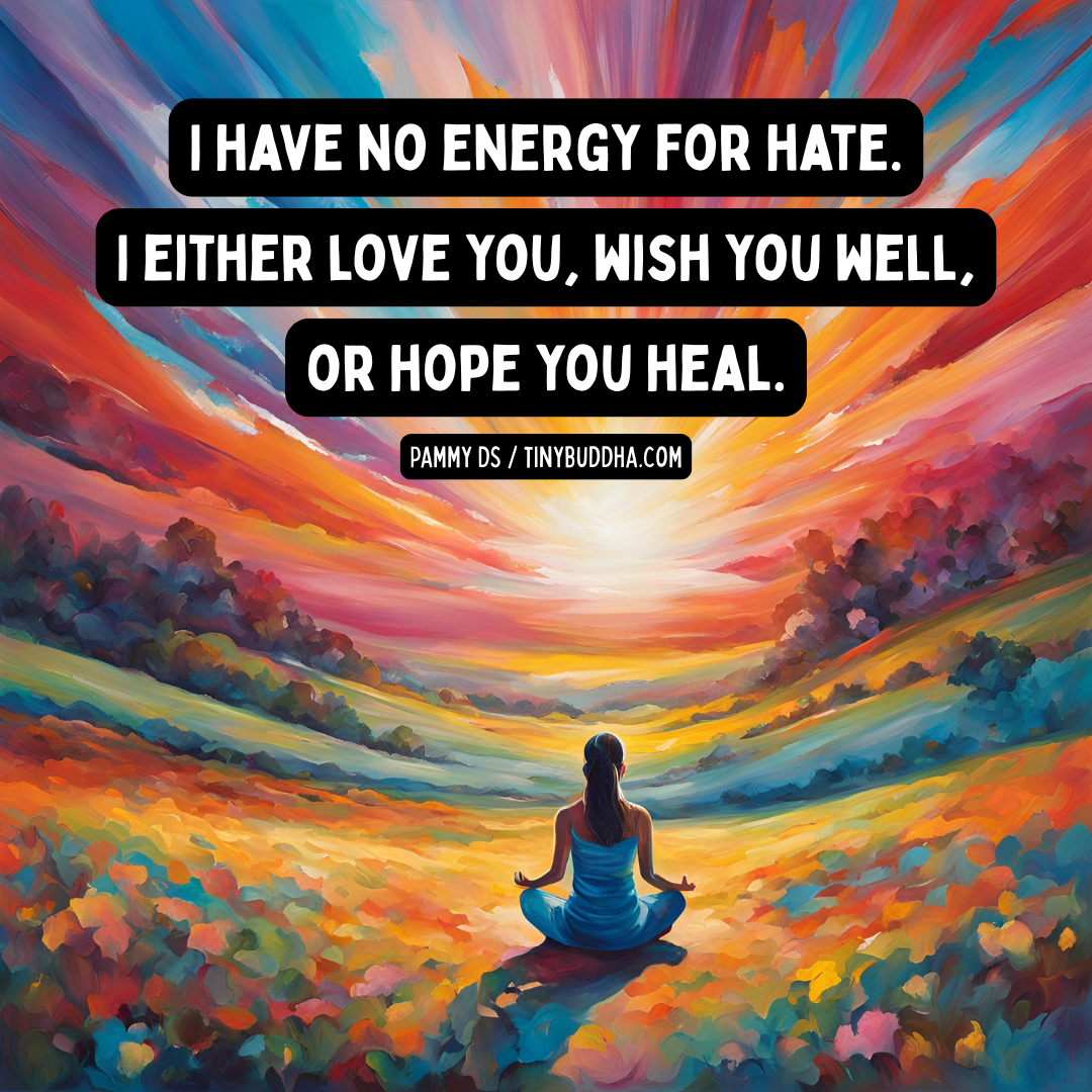 I Have No Energy for Hate