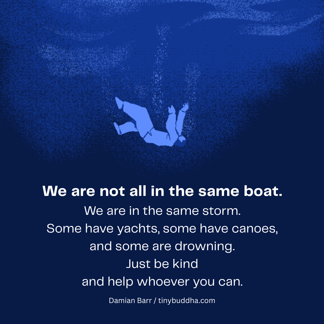 We’re Not All in the Same Boat