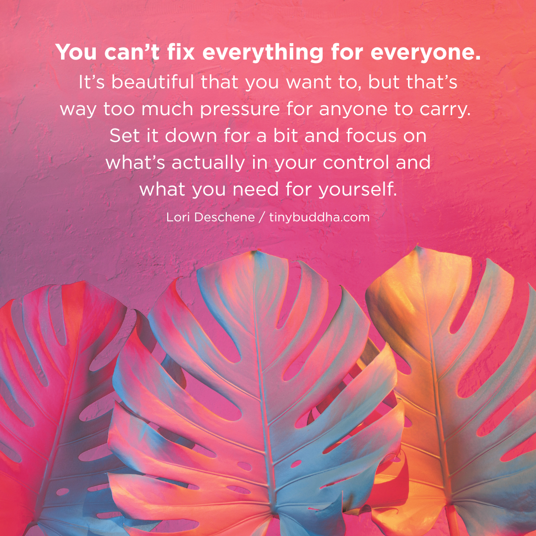 You Can’t Fix Everything for Everyone